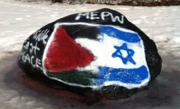 Spray painted rock overshadows SJP’s apartheid week