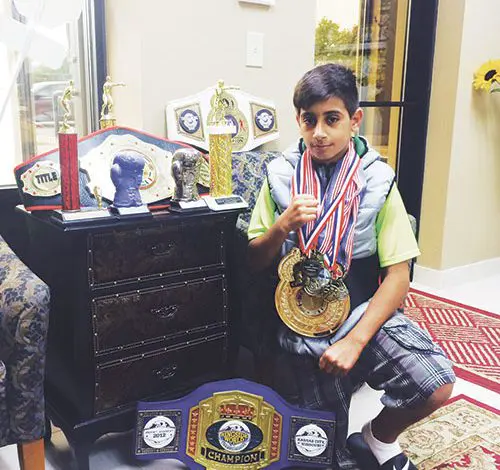Dearborn Heights boy wins fourth championship belt