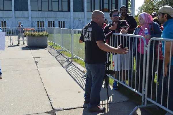 Anti-Muslim protest in Dearborn draws small crowd