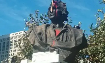 Christopher Columbus statue vandalized in Detroit
