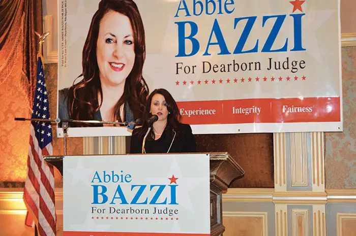 Large crowd attends Abbie Bazzi's kick off campaign for judge