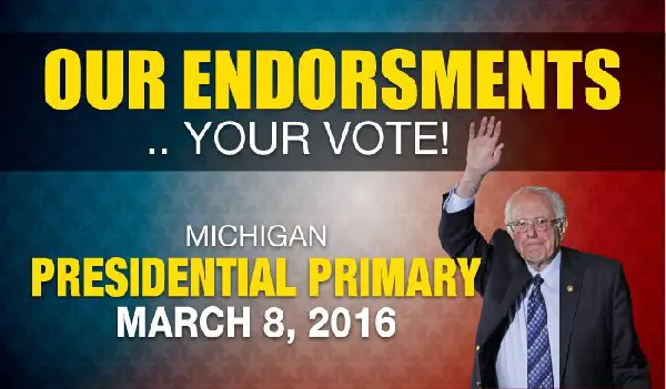 We endorse Bernie Sanders