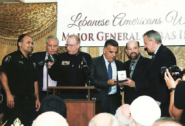 Community honors Lebanon's security chief in first visit to U.S.
