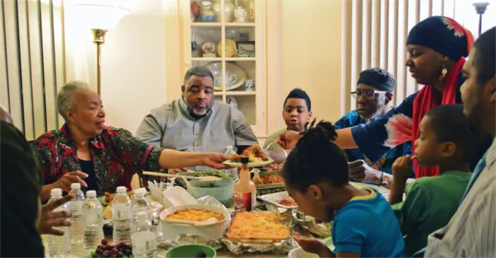 Iftar with an African American family