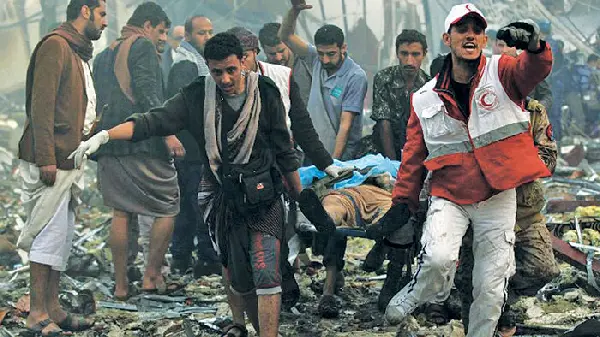 Local Yemenis express grief and anger after funeral massacre in homeland