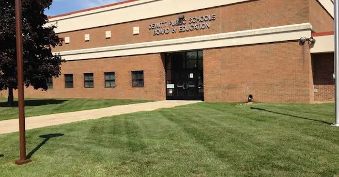 Junior High students formed physical wall to block minority students