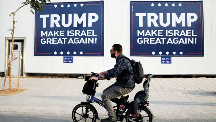 Trump team urges Israel right to tone down enthusiasm