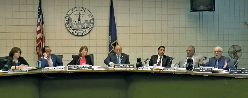 Dearborn Heights City Council meeting on April 9