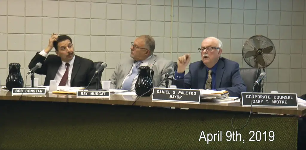 Dearborn Heights Mayor Dan Paletko speaking at the City Council meeting on April 9