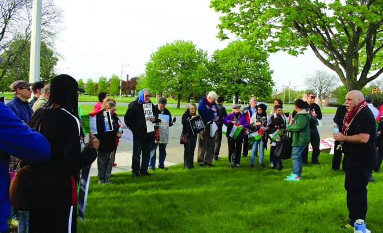 Locals hold vigil in support of Palestinian hunger strikers