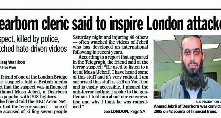 Ahmad Jibril doesn't belong to Dearborn