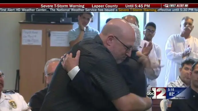 Flint Islamic center raises $10,000 for Lt. Jeff Neville