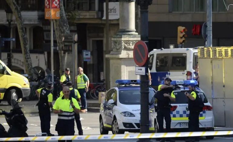 Van mows down crowd in Barcelona, 13 reported killed