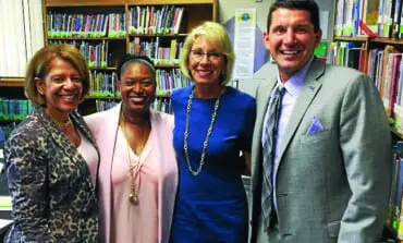 Dearborn Schools Superintendent Glenn Maleyko meets with secretary of education