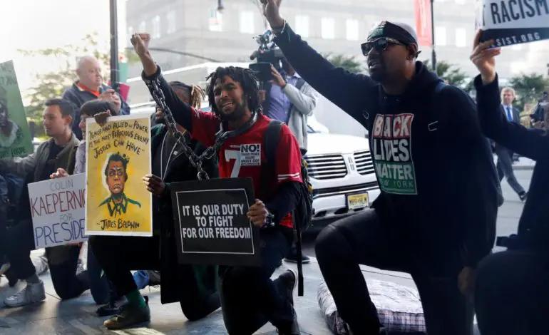 NFL policy on anthem kneeling unchanged, despite Trump rebuke