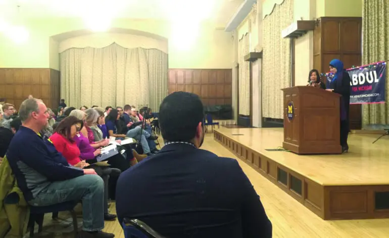 Abdul El-Sayed hosts town hall with Linda Sarsour and Winnie Wong