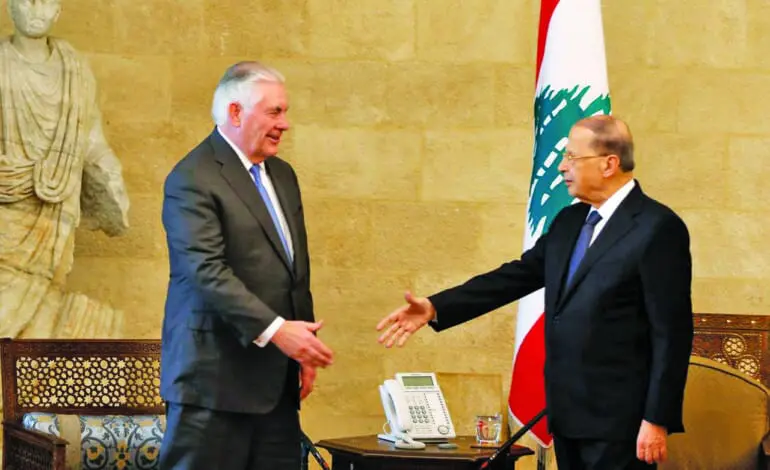 Lebanon rejects Tillerson's border proposal, characterization of Hezbollah