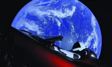 World's most powerful rocket launches electric supercar on path to Mars