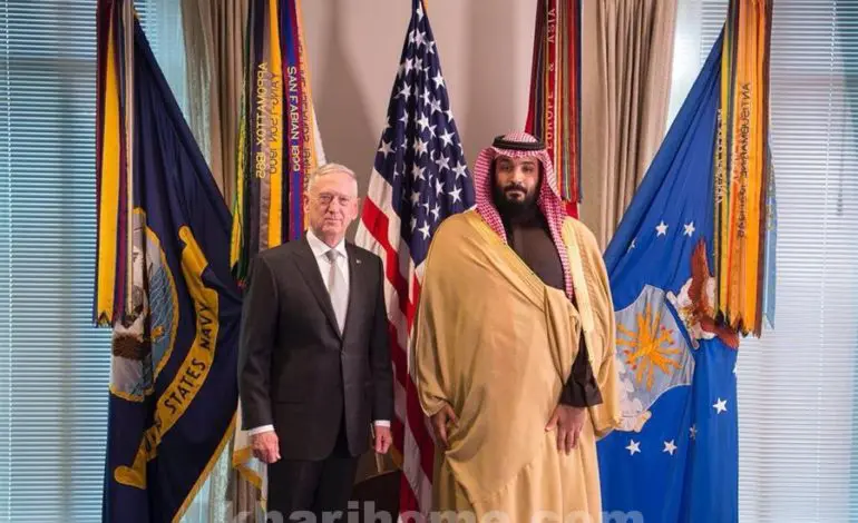 Mattis tells Saudi Crown Prince: Urgent need to find end to Yemen's war