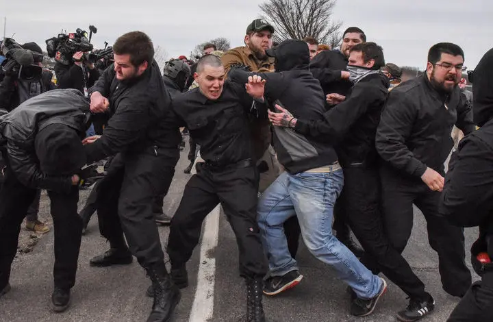 Richard Spencer speaks to small crowd at Michigan State following fights and arrests