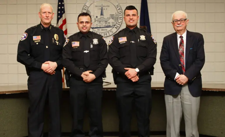 Dearborn Heights swears in two new police officers, one firefighter