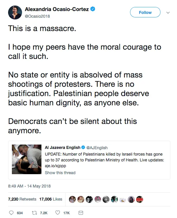 Alexandria Ocasio-Cortez tweet