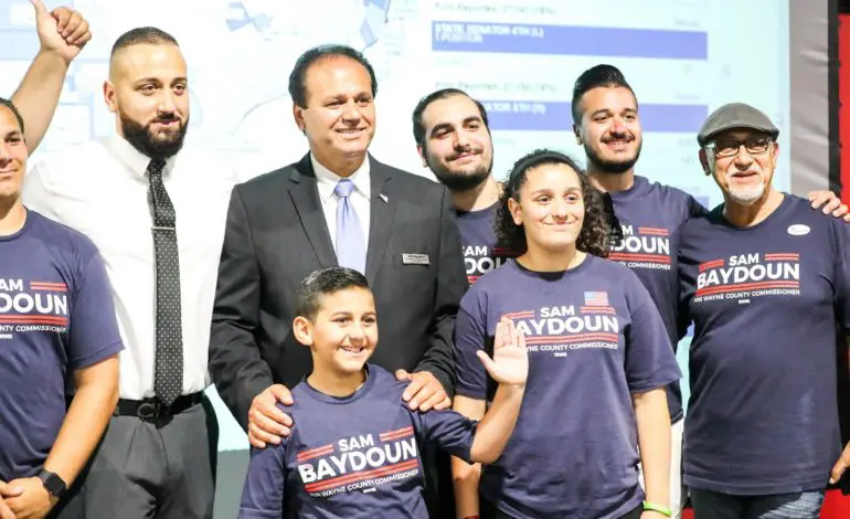 Sam Baydoun celebrates primary victory in Wayne County Commission race