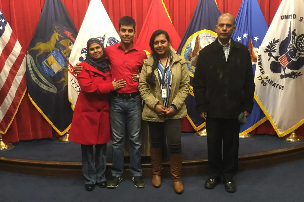 Raheel Siddiqui and his family