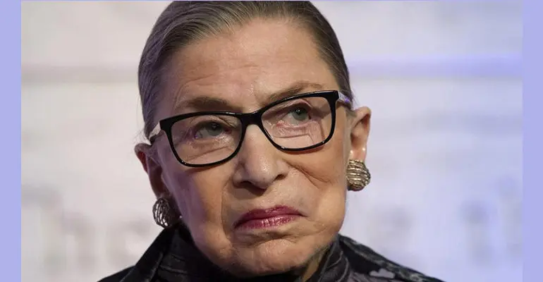 Justice Ruth Bader Ginsburg breaks three ribs due to fall