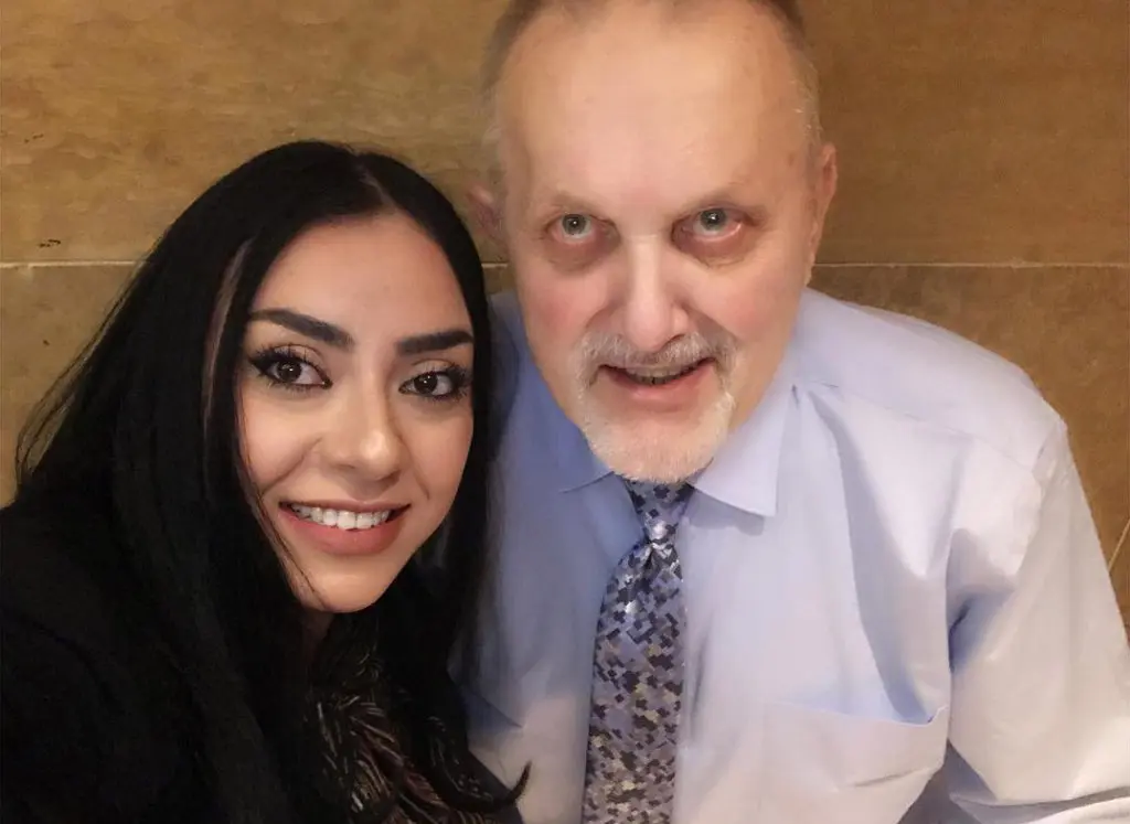 Jim Pawlukiewicz with Farah Hobballah.