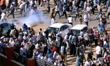 Sudanese security forces use stun grenades to disperse protesters