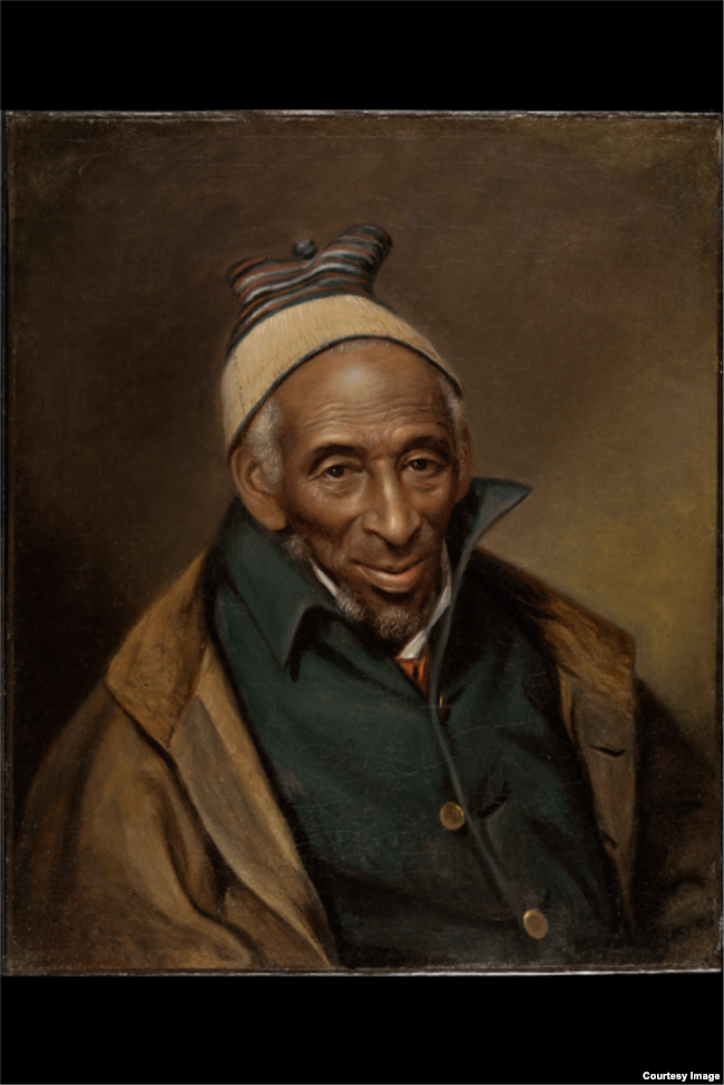 Muslim Yarrow Mamout (Muhammad Yaro) managed to buy his freedom after 44 years of enslavement. As an entrepreneur and homeowner, he continued to practice his faith. (1819 portrait Philadelphia Museum of Art)