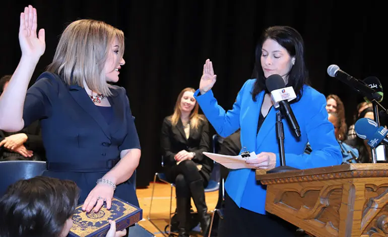 Fadwa Hammoud sworn in as country's first Arab American, Muslim solicitor general