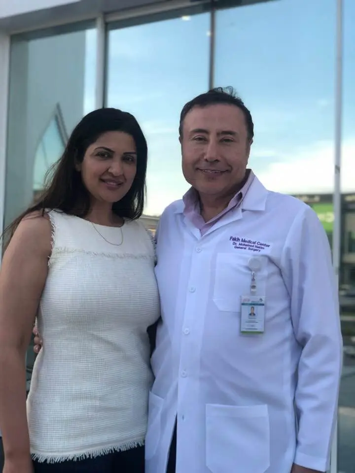 Dr. Hakim with his wife Farah Uddin