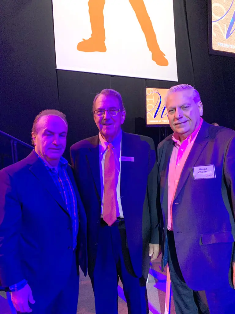 (L-R) Bill Saad, Chad's grandfather and former national championship-winning Michigan football coach Lloyd Carr and Publisher Osama Siblani