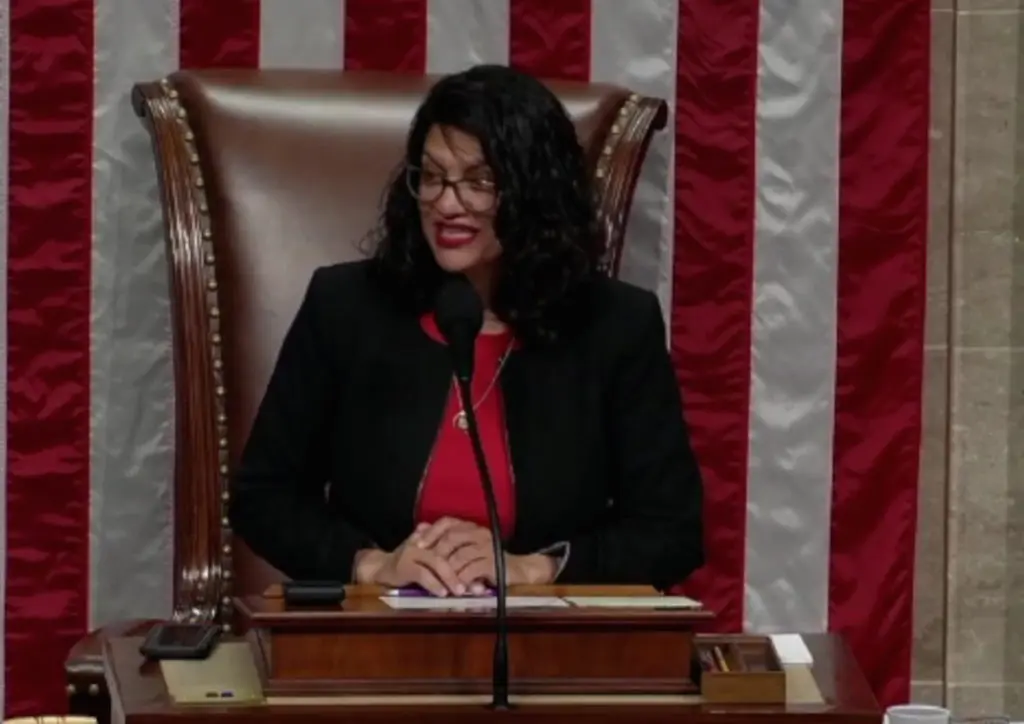 Rashida Tlaib presides over the U.S. House floor