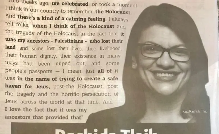 New York Times criticized for publishing "deceptive and dishonest" anti-Rashida Tlaib ad