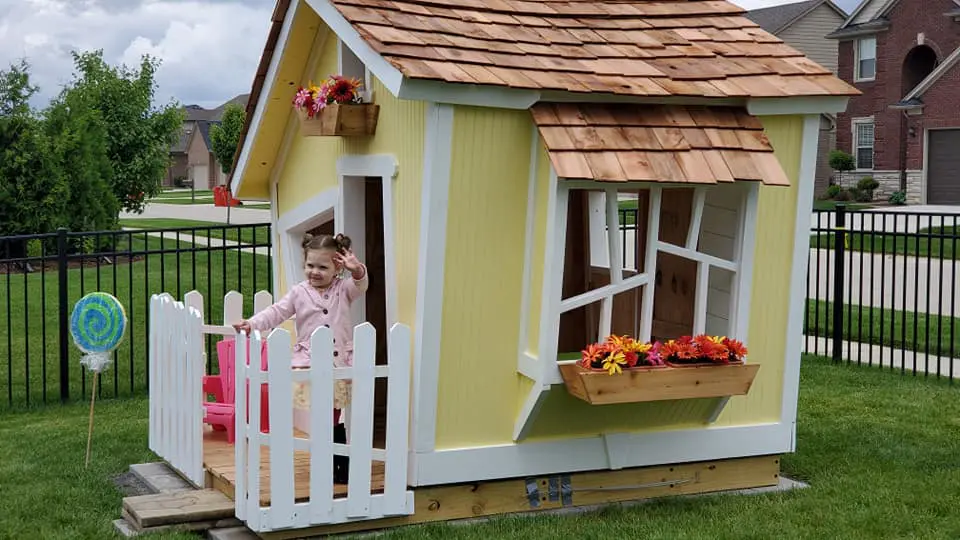 Ellie, a child with a life threatning illness, and her family will have wonderful memories for years to come playing in this house.