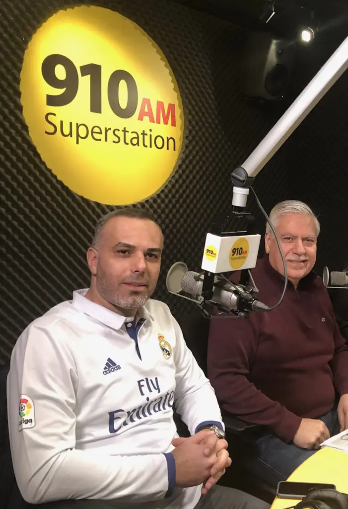 Publisher Osama Siblani with his guest Wayne County 3rd Circuit Court Judge Helal Ferhat