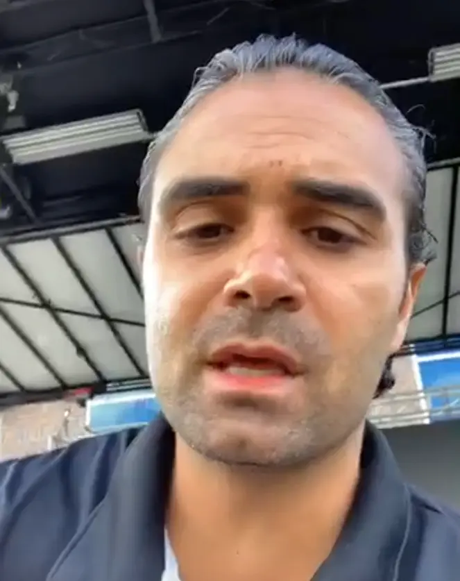 Ali Sayed addressing the community through his Facebook page following the issuance of the ticket.