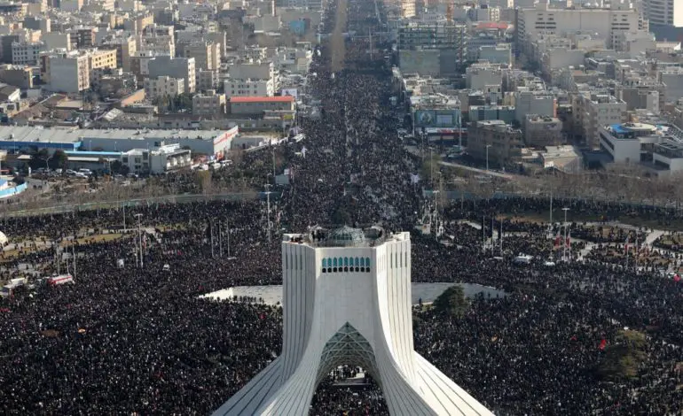 As throngs of Iranians gather to mourn Soleimani, uncertainty over response grows