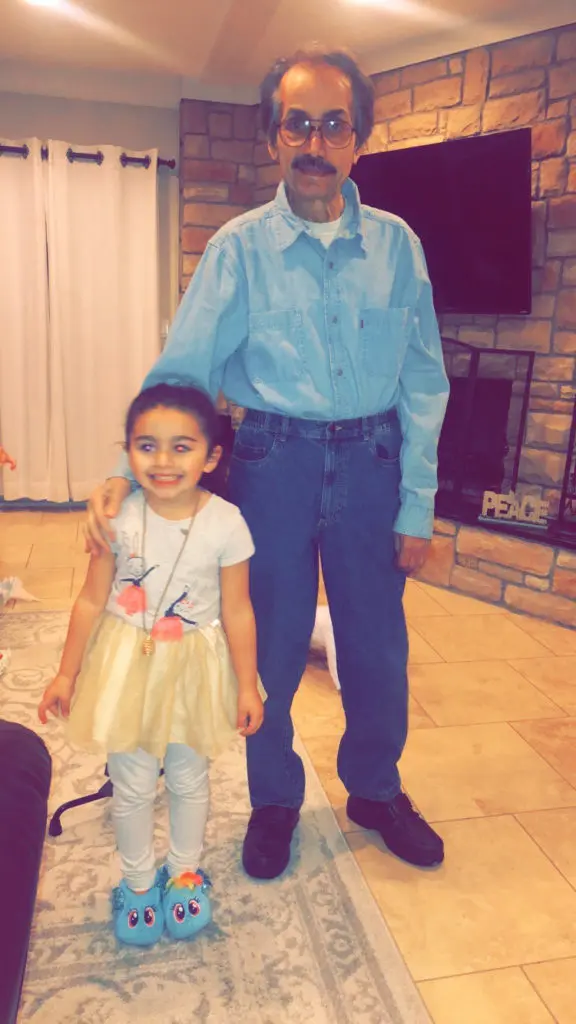 Ahmad Berry and his grand daughter Alia