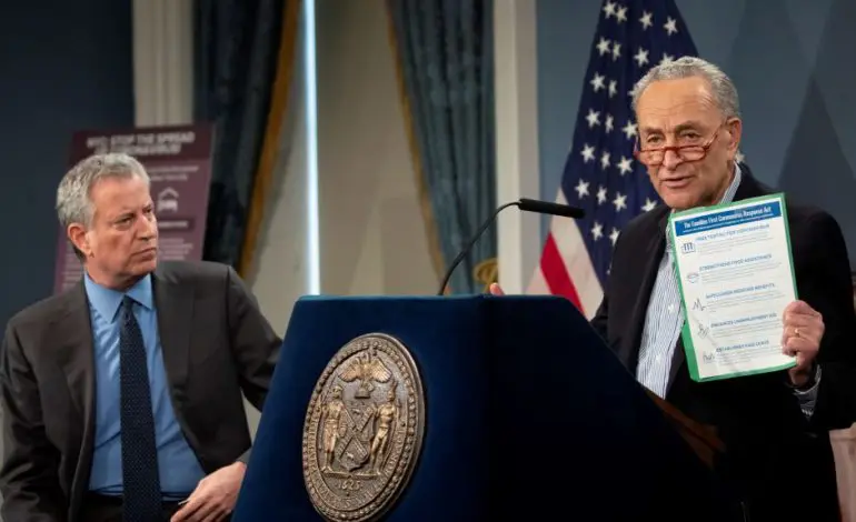 Senate awaits House coronavirus bill as Schumer urges $750 billion more to address crisis