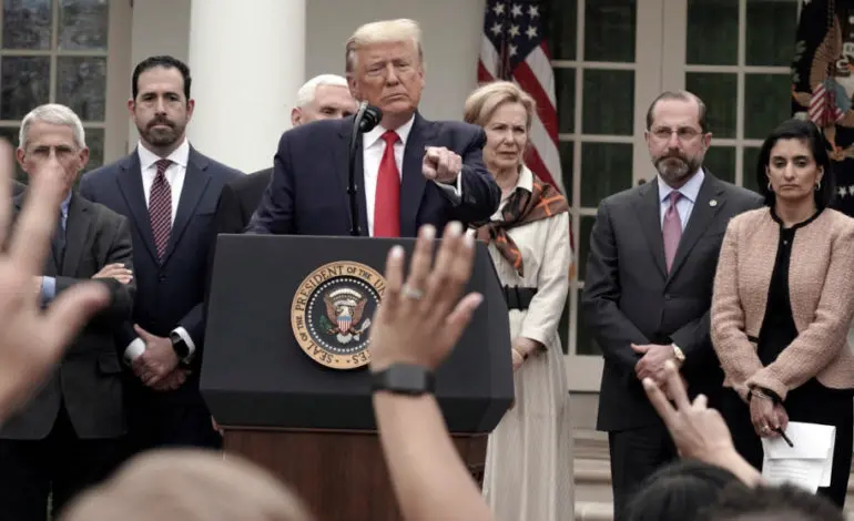 Trump urges Americans to avoid traveling, public gatherings to help stop coronavirus