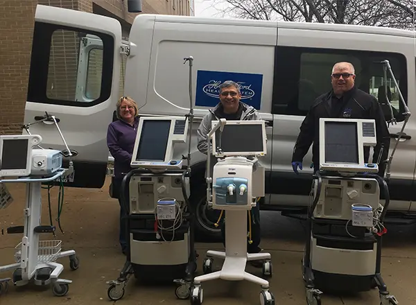 HFC provides life-saving ventilators, medical supplies to local hospitals