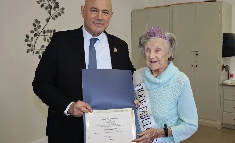 Dearborn Heights Mayor Bill Bazzi celebrates resident's 100th birthday