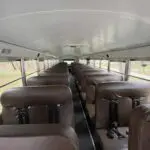 The inside of Dearborn schools first electric school bus Photo: Zeina Jaafar
