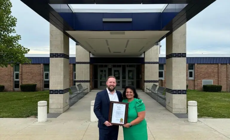 Former Crestwood School Board Trustee Nadia Berry awarded resolution