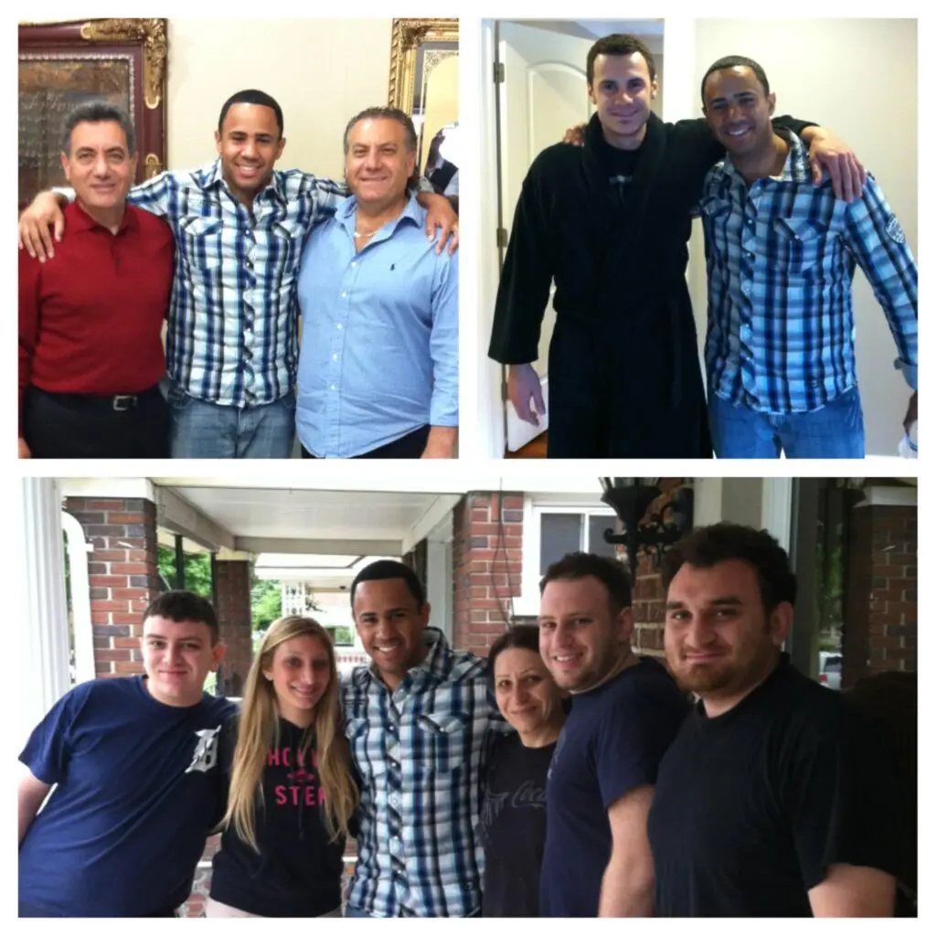 Landon with some of his Lebanese cousins