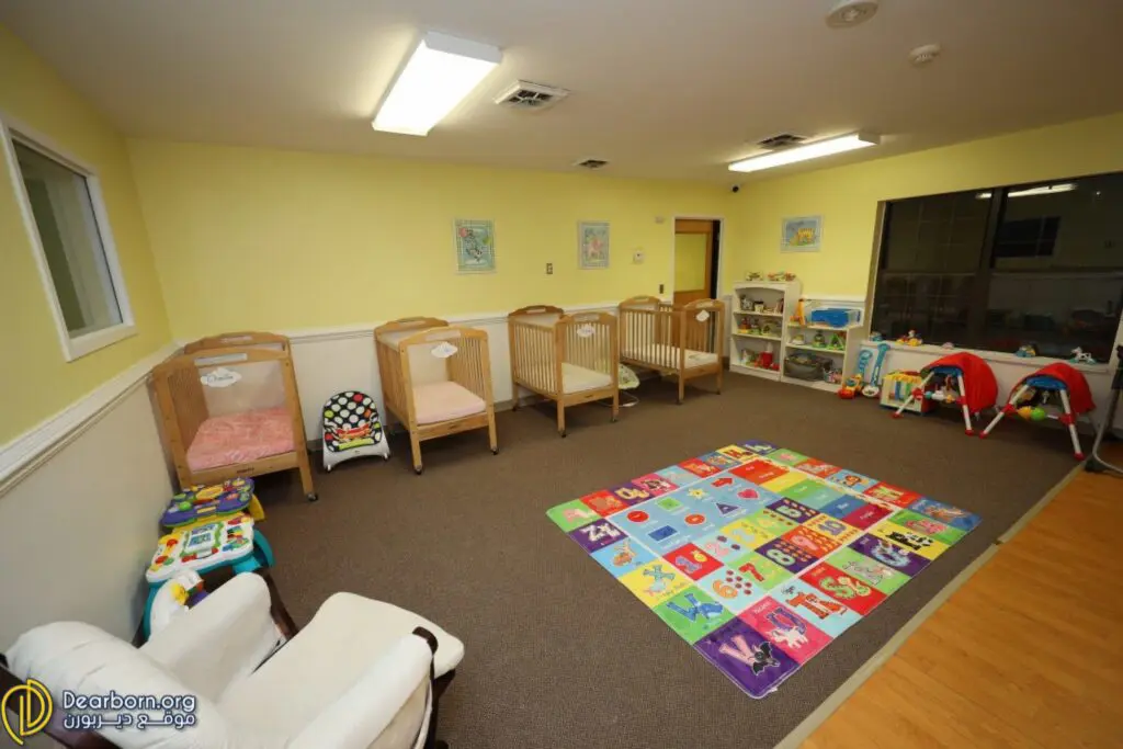 Several cribs and toys pictured inside of the facility Photo: Dearborn.org
